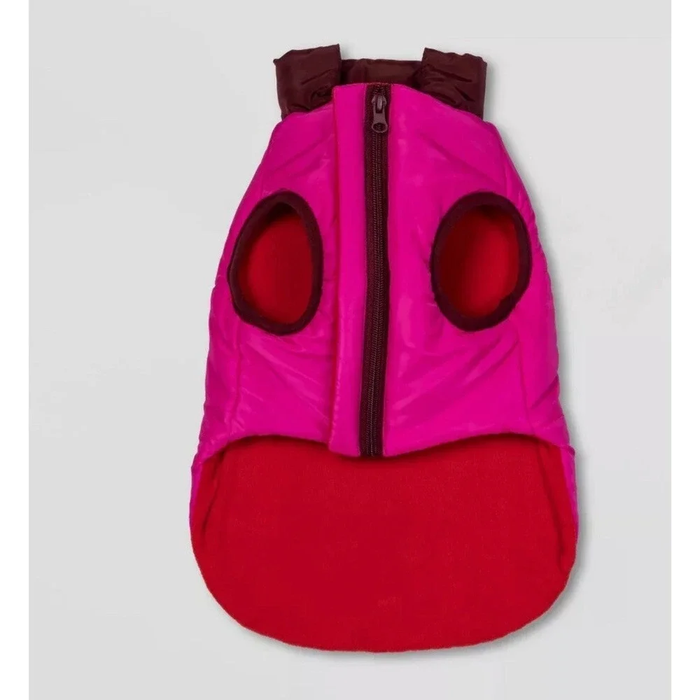 Dog and Cat Puffer Vest - Boots‎ & Barkley-Pink Size Medium